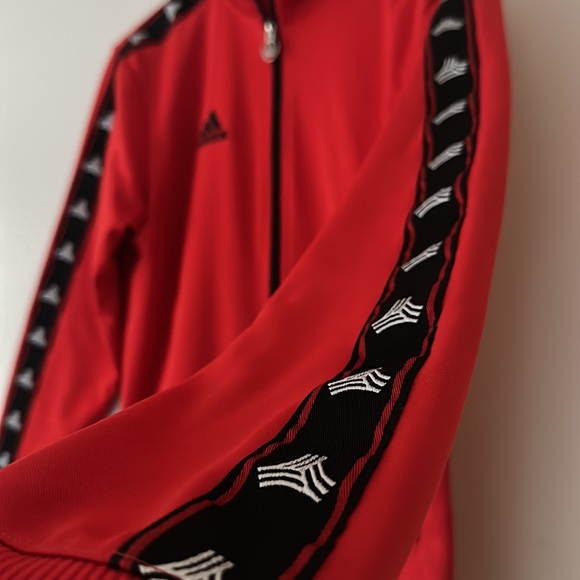 Adidas Performance Long Sleeve Red Jacket - Picture 3 of 5